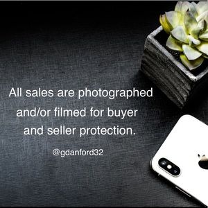 ATTN: All sales are photographed and/or filmed.